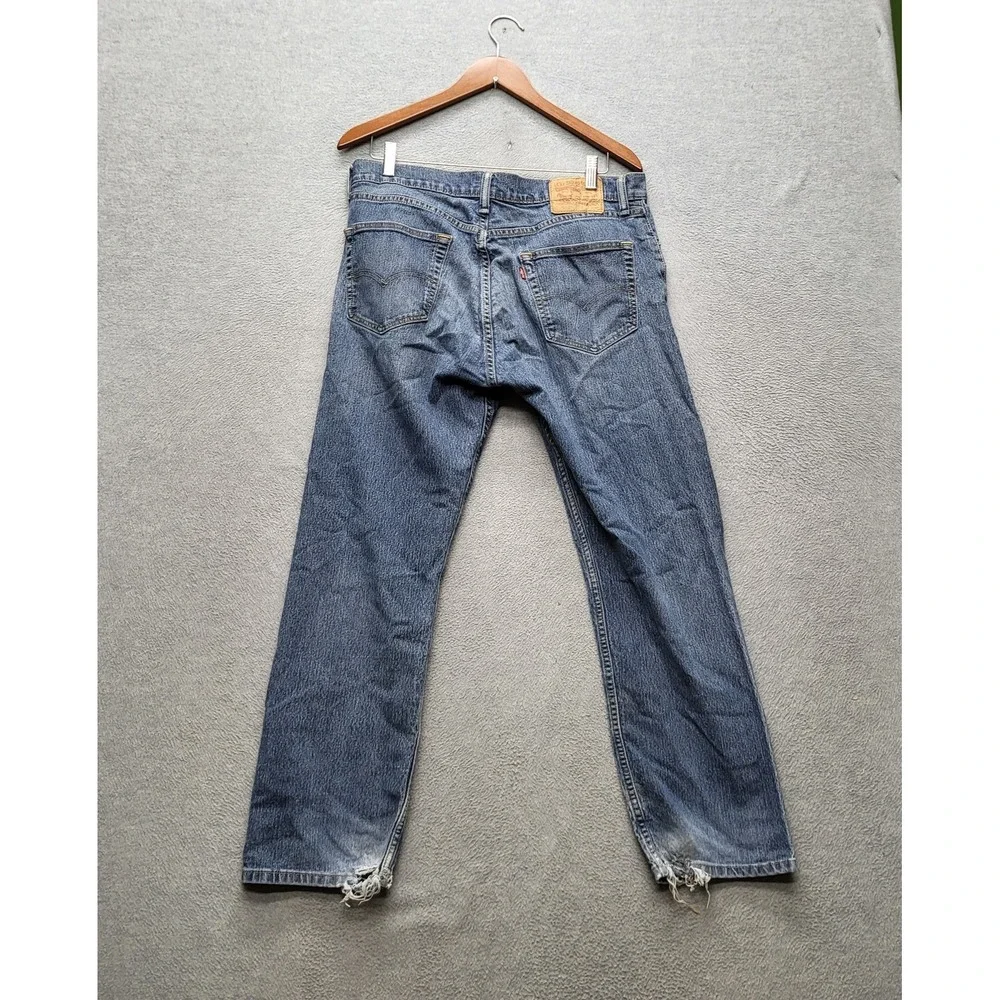 Levi's 505 Men Jeans 34X30 Blue Denim Regular Fit Straight Leg  28